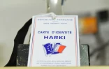 Carte d'identité de Harki, ces Français musulmans recrutés comme auxiliaires de l'armée française pendant la guerre d'Algérie. A l'association Coordination Harka, à Saint-Laurent-des-Arbres (sud de la France), le 30 juin 2020