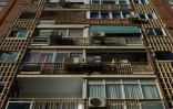 Des climatiseurs installés sur un bâtiment à Malaga, dans le sud de l'Espagne, le 28 juillet 2023
