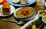 Des plats préparés au restaurant le New Punjab Club, le 16 janvier 2019 à Hong Kong