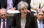 La Première ministre britannique Theresa May devant les députés, le 29 janvier 2019 à la Chambre des communes, à Londres