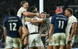 La joie des Anglais, victorieux de la France dans le tournoi des Six nations, le 8 février. 