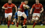 Le demi de mêlée gallois Gareth Davies lors du match contre la France dans le Tournoi des six nations, le 26 février 2016 au Millennium Stadium de Cardiff