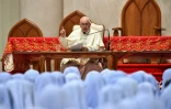 Le pape François s'adresse à des religieuses, le 22 novembre 2019 à Bangkok