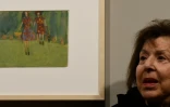Nelly Toll, survivante du génocide, le 25 janvier 2016 à l'exposition "L'Art de l'Holocauste" à Berlin
