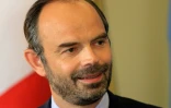 Le Premier ministre français Edouard Philippe lors d'une conférence de presse à Tallinn en Estonie le 28 juin 2017