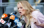 L'actrice de films pornographiques Stormy Daniels le 16 avril 2018 Ă New York.