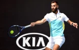 Le Français Benoît Paire face à l'Allemand Cedrik-Marcel Stebe au 1er tour de l'Open d'Australie, le 21 janvier 2020 à Melbourne