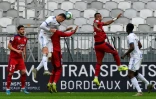 La défense bordelaise s'incline sur le but du Strasbourgeois Ludovic Ajorque au Matmut Atlantique, le 15 décembre 2019