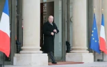 Jean-Michel Baylet quitte l'Elysée, le 22 janvier 2016 à Paris