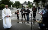 Le recteur du sanctuaire de Lourdes Mgr Olivier Ribadeau Dumas, le 16 mai 2020 à Lourdes