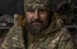 Oleksandre, commandant d'une unité du bataillon Aïdar, originaire de Crimée, dans un lieu non divulgué en Ukraine, le 12 janvier 2025