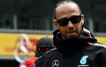 Le pilote Mercedes Lewis Hamilton sur le circuit de Spa-Francorchamps, en Belgique, le 30 juillet 2023