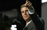 Eric Trump, le fils de Donald Trump, fait un discours à la Convention républicaine à Cleveland le 20 juillet 2016
