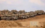 Des chars israéliens déployés à la frontière avec la bande de Gaza, le 19 septembre 2025
