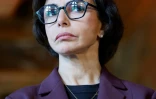 La ministre française de la Culture Rachida Dati assiste à la 14e édition du festival de l'histoire de l'art à Fontainebleau, près de Paris, le 6 juin 2025