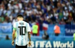 L'attaquant argentin Lionel Messi lors de la défaite à Kazan face à la France en 8e de finale du Mondial le 30 juin 2018