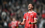 L'attaquant du Bayern Munich Sandro Wagner après avoir marqué en huitième de finale retour de Ligue des champions contre Besiktas, à Istanbul, le 14 mars 2018