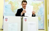 Zoran Milanovic vote Ă Zagreb le 11 septembre 2016