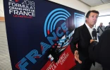 Christian Estrosi, président du GIP Grand Prix de France?Le Castellet, donne une conférence de presse sur le circuit Paul Ricard, au Castellet, le 6 septembre 2017