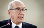Le président tunisien Béji Caïd Essebsi, le 25 février 2019 à Genève (Suisse)