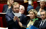 Le ministre de l'Economie et des Finances, Antoine Arnaud, s'adresse aux députés à l'Assemblée nationale, le 15 octobre 2024 à Paris