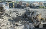 Les décombres après une frappe aérienne israélienne dans le quartier Burj al-Chamali près de Tyre, au Liban, le 2 juin 2026