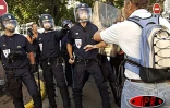 Jeudi 19 juin 2003
Des affrontements ont une nouvelle fois opposé les forces de l'ordre à des grévistes de l'Éducation nationale
(Photo Noël Thomas)