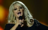 La chanteuse britannique Bonnie Tyler lors de la finale de l'Eurovision à Malmö, en Suède, le 18 mai 2013