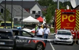 Les forces de l'ordre sur les lieux du crash de l'avion Pilatus PC-6 à Tomblaine, près de Nancy, le 28 juin 2026 en Meurthe-et-Moselle

