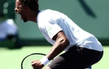 La rage de Gaël Monfils vainqueur de Daniil Medvedev à Indian Wells, en Californie, le 14 2022