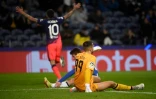 La joie de l'attaquant argentin de l'Atlético Madrid, Angel Correa, après avoir marqué le 2e but contre Porto, lors de la 6e journée du groupe B de la Ligue des Champions, le 7 décembre 2021