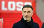 L'entraîneur de Lille, Christophe Galtier, lors du match de Ligue 1 face à Monaco, à Villeneuve d'Ascq, le 15 mars 2019