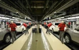 L'usine Nissan de Sunderland, en Grande-Bretagne, le 12 novembre 2014