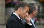 Le chef de l'Etat Emmanuel Macron aux obséques de François Patriat le 25 août 2026, à Semur-en-Auxois (Côte d'or)