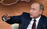 Le président russe Vladimir Poutine lors de sa conférence de presse annuelle, le 19 décembre 2019 à Moscou