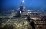 Les ruines du site archéologique sous-marin d'Olbia, près de la plage d'Almanarre, où évolue l'archéologue sous marine Lenaïc Riaudel, le 28 novembre 2018