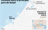 Explosion et incendie dans le principal port de Dubai
