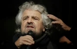 Beppe Grillo, leader du Mouvement 5 Etoiles, le 2 décembre 2016 à Turin, en Italie