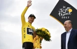Chris Froome après sa victoire sur le Tour de France 2017, le 23 juillet 2017