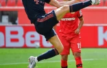 L'attaquant polonais du Bayern Munich, Robert Lewandowski, a marqué son 30e but cette saison en Bundesliga, lors du match à Leverkusen, le 6 juin 2020