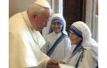 Jean Paul II reçoit Mère Teresa en audience privée le 20 mai 1997