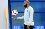 Le Français Thierry Henry, entraîneur adjoint de la Belgique au camp de base de Dedovsk, le 8 juillet 2018