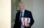 Le ministre de l'Economie et des Finances, Bruno Le Maire, à la sortie de l'Elysée, le 26 juin 2024 à Paris