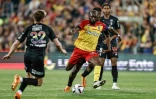 Le capitaine lensois Seko Fofana a offert la victoire à son club contre Reims (2-1) vendredi 12 mai 2023 au Stade Bollaert, lors de la 35e journée de Ligue 1, dans le nord de la France