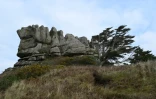 A Trégastel, sur la Côte de Granit Rose, en Bretagne le 9 mars 2021