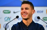 Lucas Hernandez pendant une conférence de presse à Istra, le 7 juillet 2018
