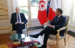 Emmanuel Macron et le président tunisien Kais Saied à l'Elysée, à Paris, le 22 juin 2020