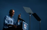 Barack Obama en campagne pour Joe Biden le 21 octobre 2020 à Philadelphie