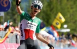 L'Italien Filippo Zana remporte la 18e étape du Giro, le 25 mai 2023 à Val di Zoldo 