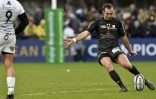 Le Clermontois Morgan Parra face aux Gallois d'Ospreys en Coupe d'Europe, au stade Michelin stadium, le 20 janvier 2018